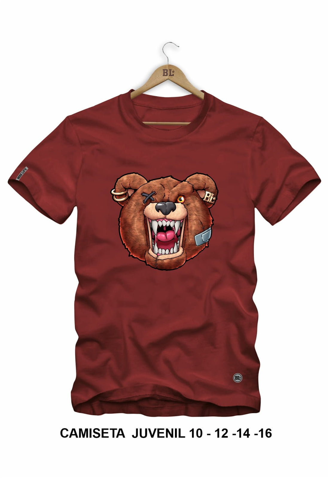 Camiseta Juvenil Angry Bear 