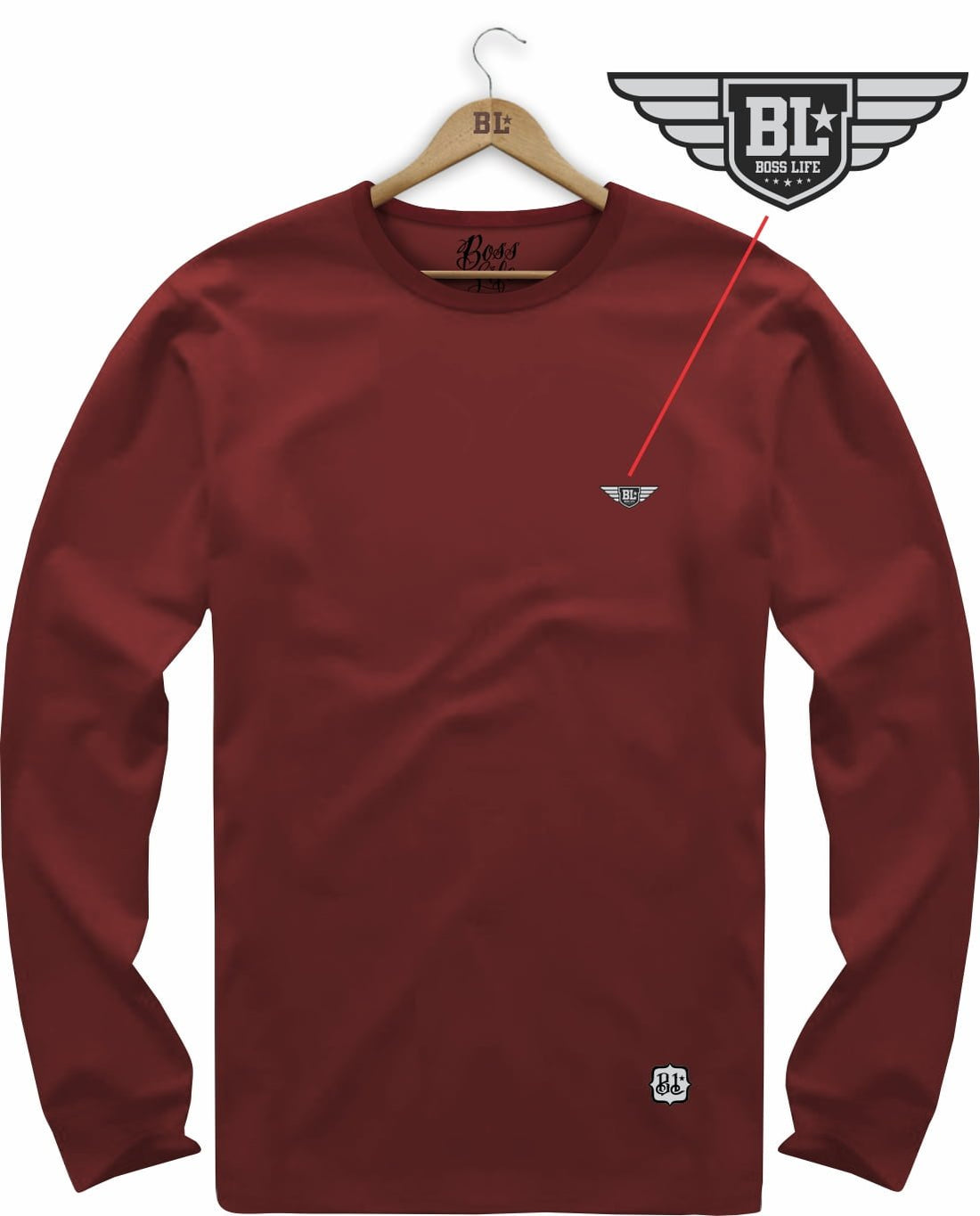 Camiseta Manga Longa Brasão Bl Wings 2