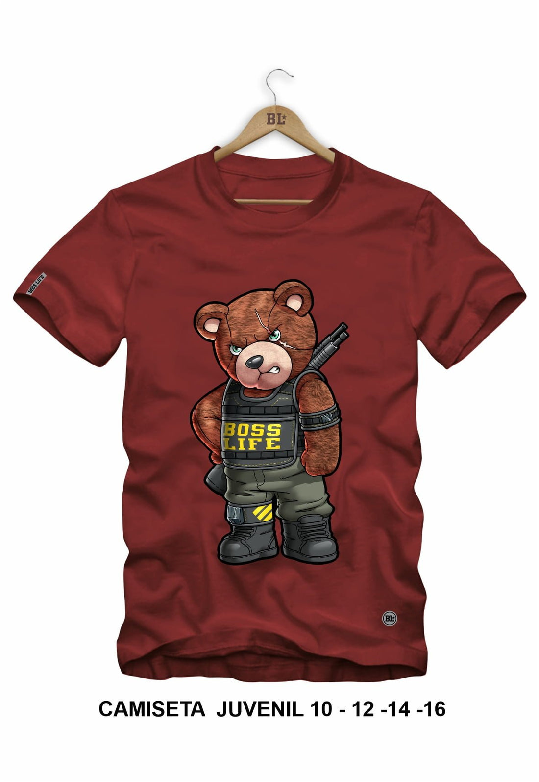 Camiseta Juvenil Combat Bear
