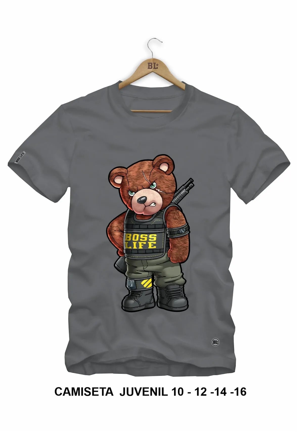 Camiseta Juvenil Combat Bear