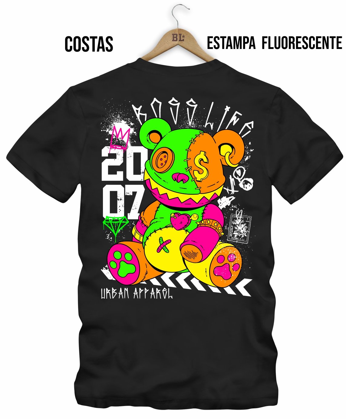 Camiseta Bl Dark Shine Bear Retail