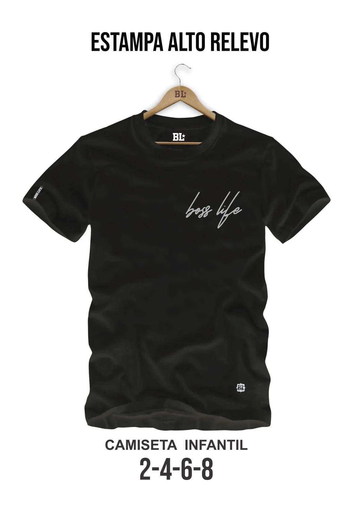 Camiseta Infantil Lettering 3