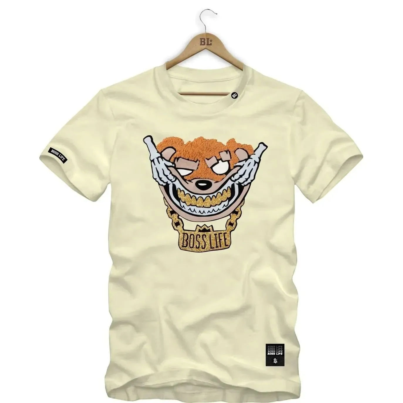 Camiseta Touch Bear Bl Skull Hands