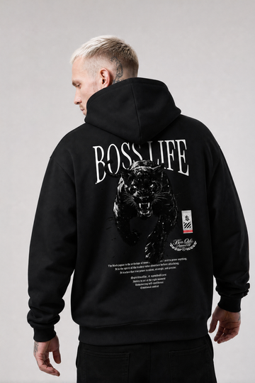 Moletom Pantera Apparel Boss Life Preto costas