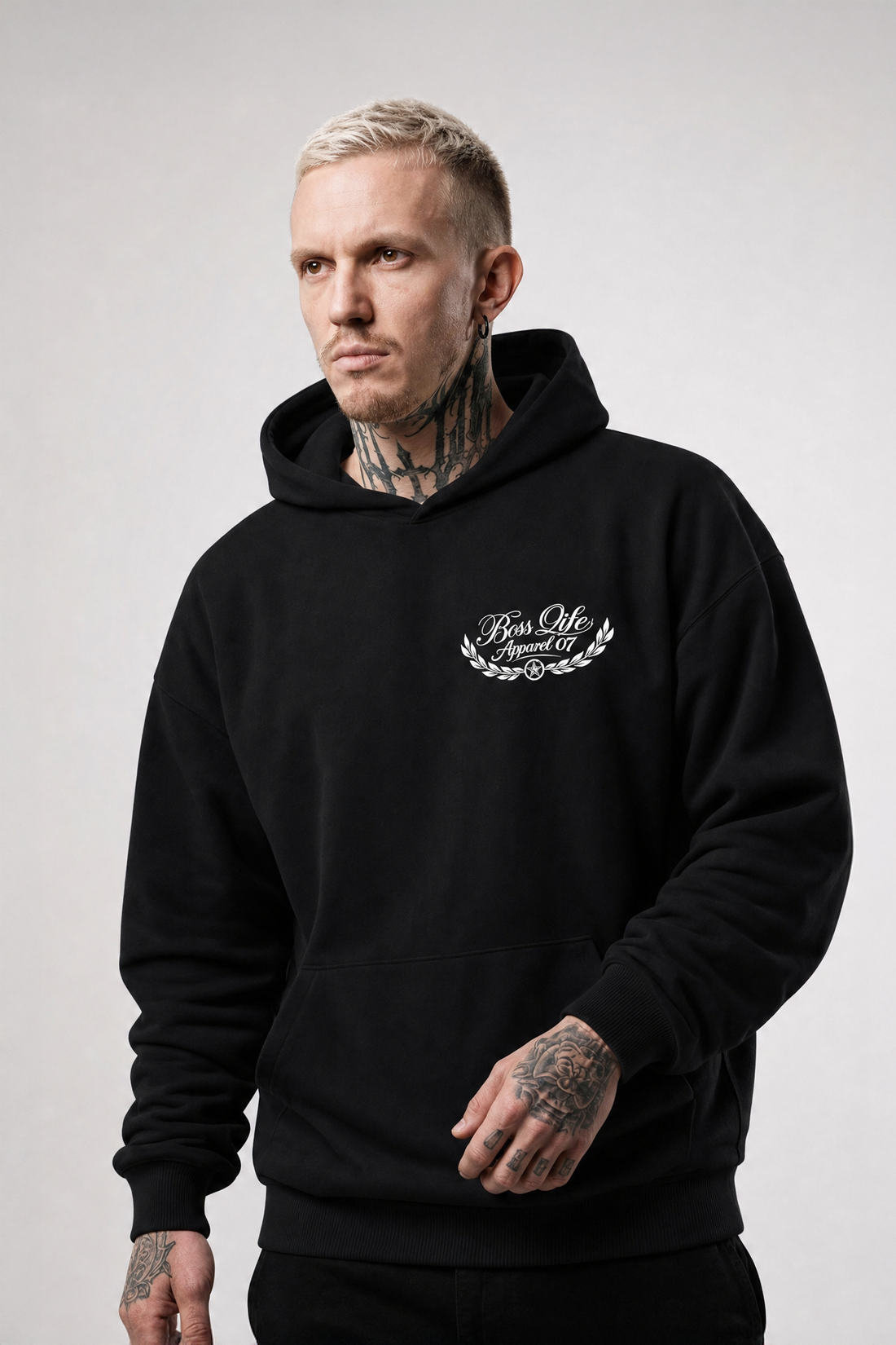 Moletom Pantera Apparel Boss Life Preto frente
