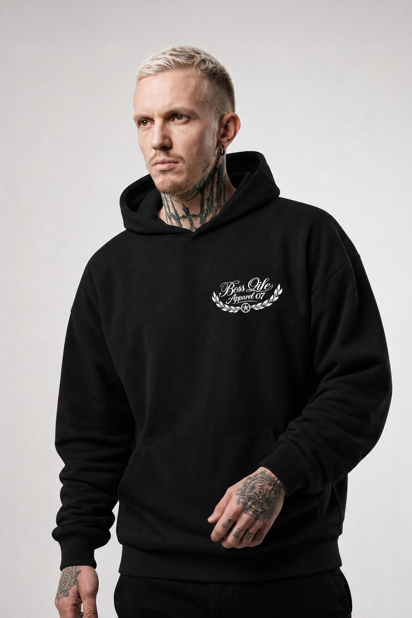 Moletom Pantera Apparel Boss Life Preto frente