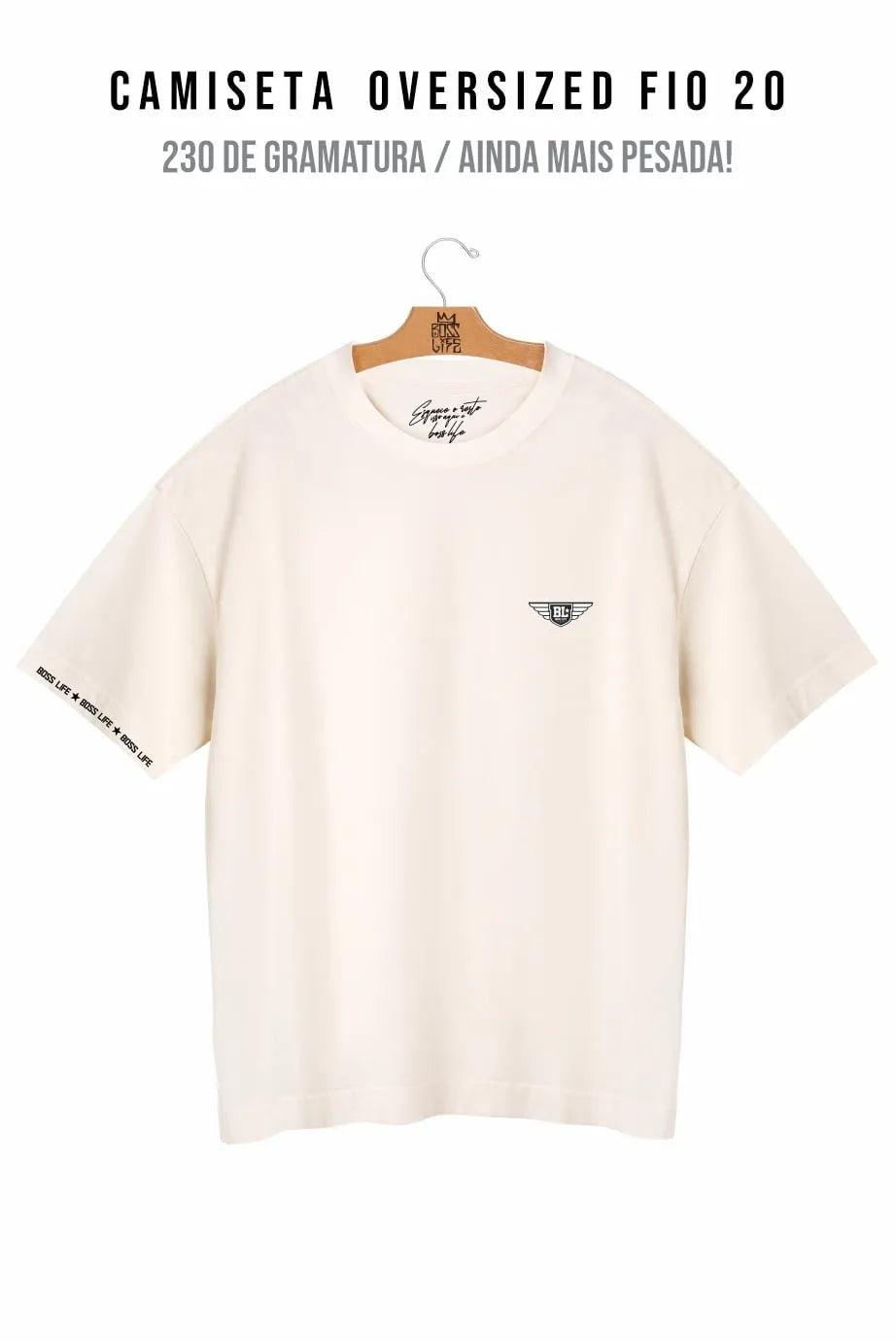 Camiseta Oversized Brasão Bl Wings 2