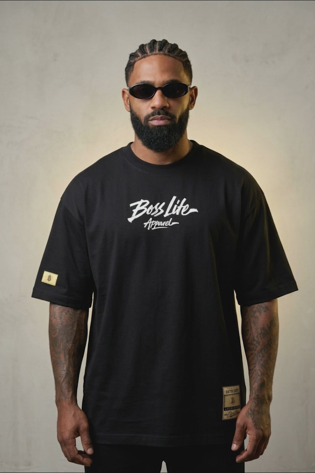 Vídeo da Camiseta Oversized Apparel Brush Boss Life em movimento