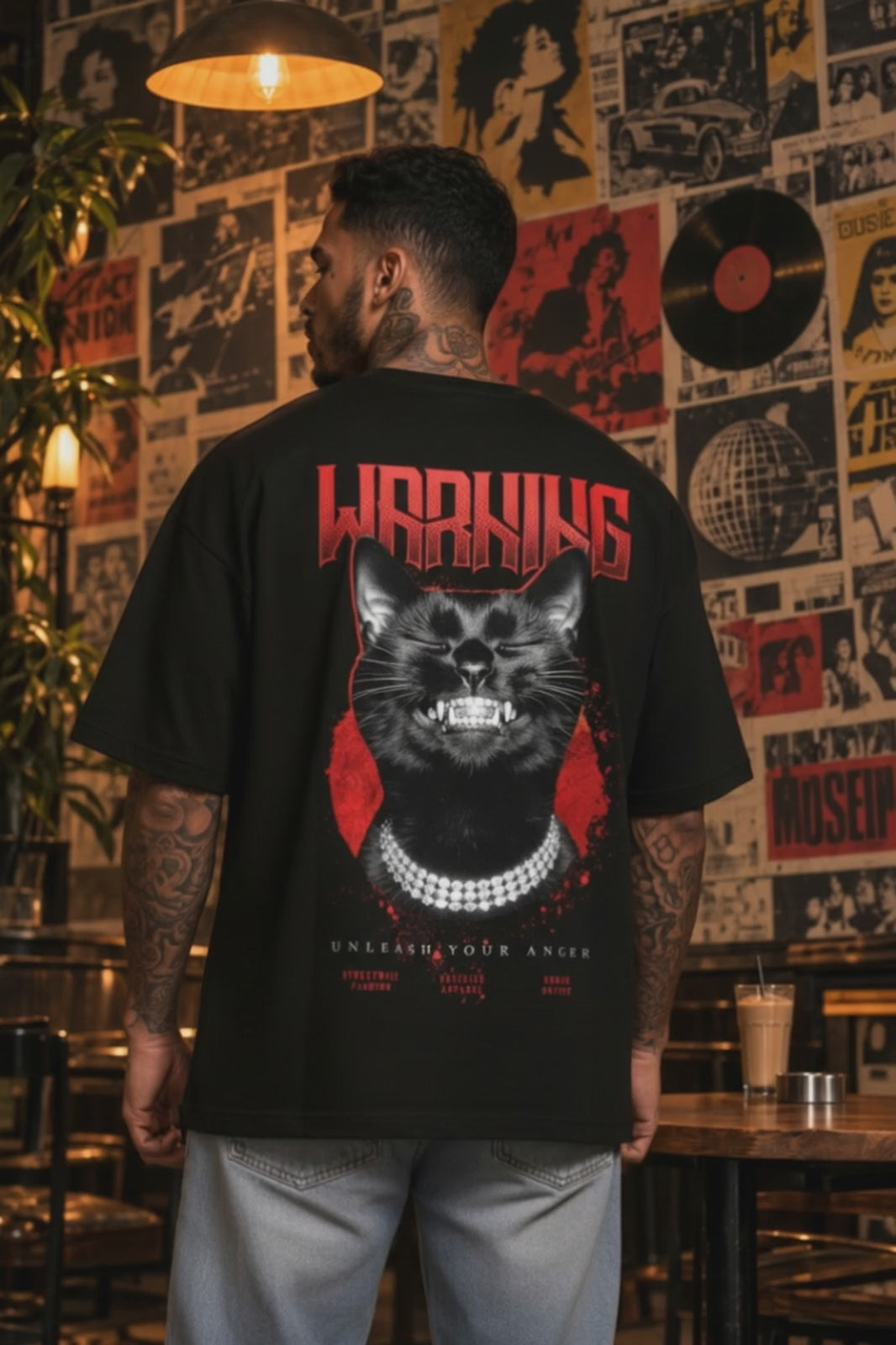 Camiseta Oversized Danger - Warning Boss Life - vídeo 2