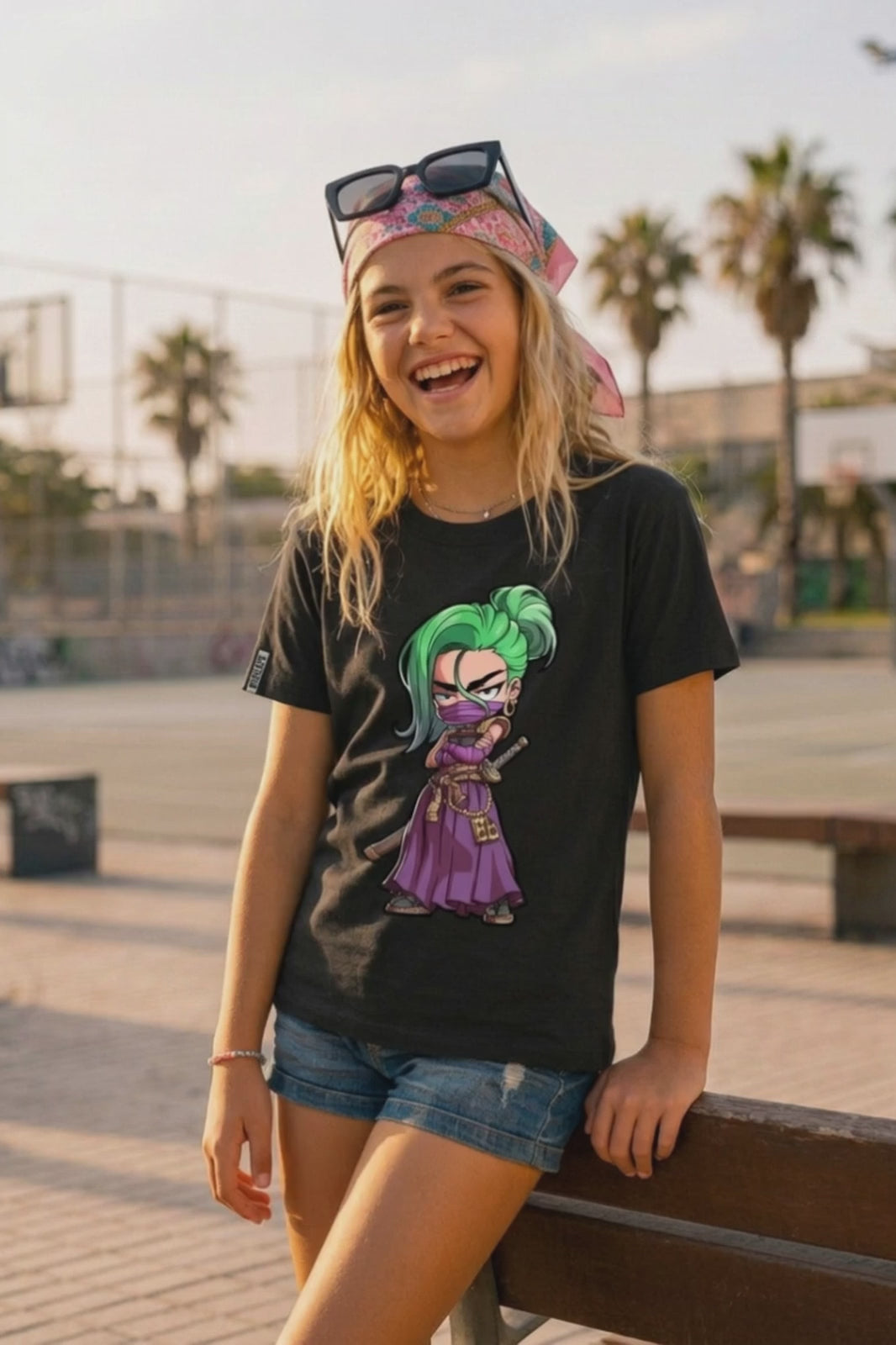 Camiseta Infantil Ninja Girl Boss Life - vídeo