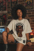 Camiseta oversized feminina Chicago Boss Life - vídeo da peça em movimento