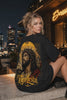 Camiseta oversized feminina Tetelestai Boss Life - vídeo da peça em movimento