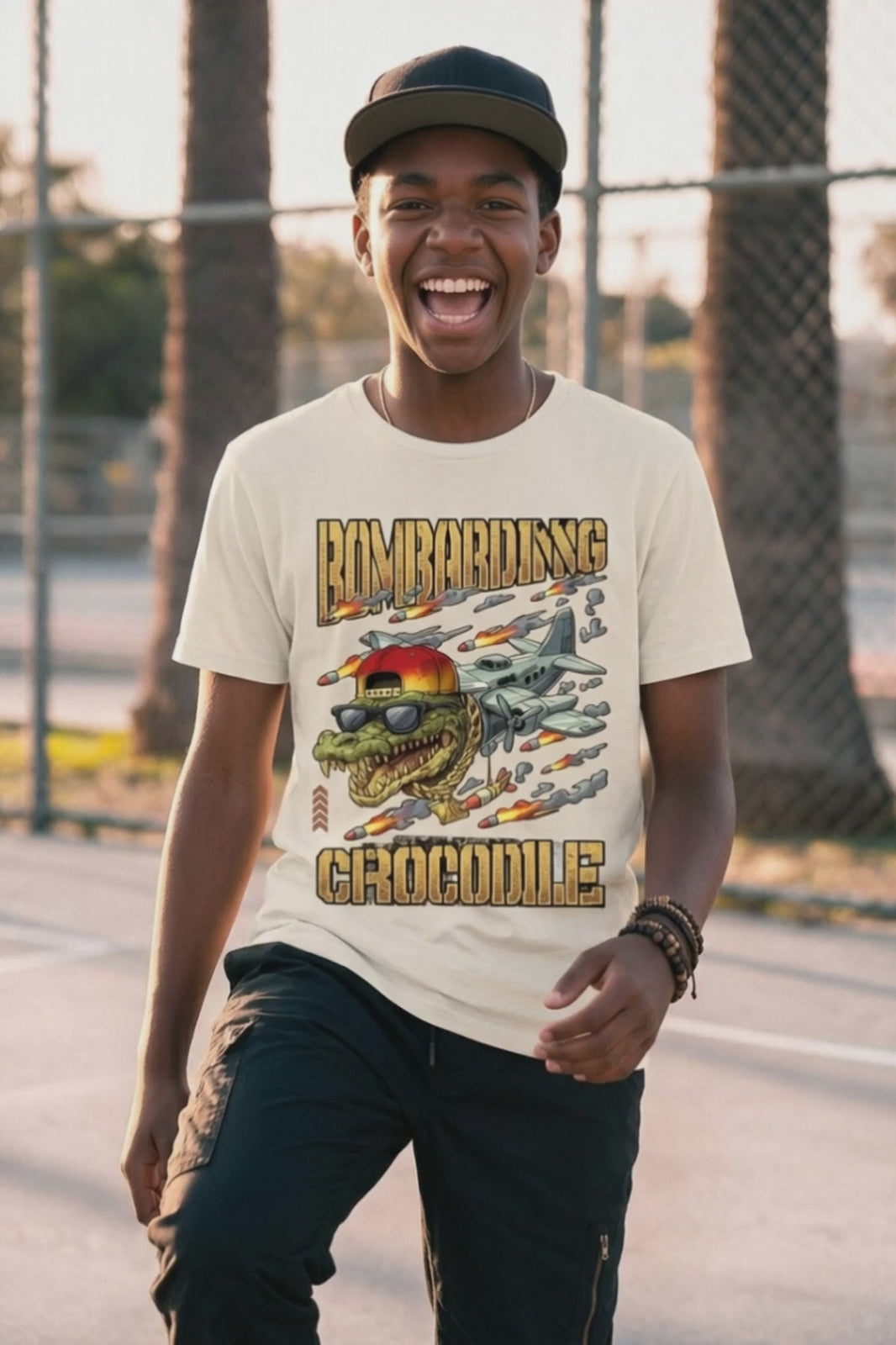 Camiseta Infantil Bombardier Crocodile Boss Life - vídeo