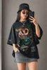 Camiseta oversized feminina Romantic Boss Life - vídeo da peça em movimento