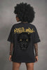 Camiseta oversized feminina Pantera Negra Boss Life - vídeo da peça em movimento