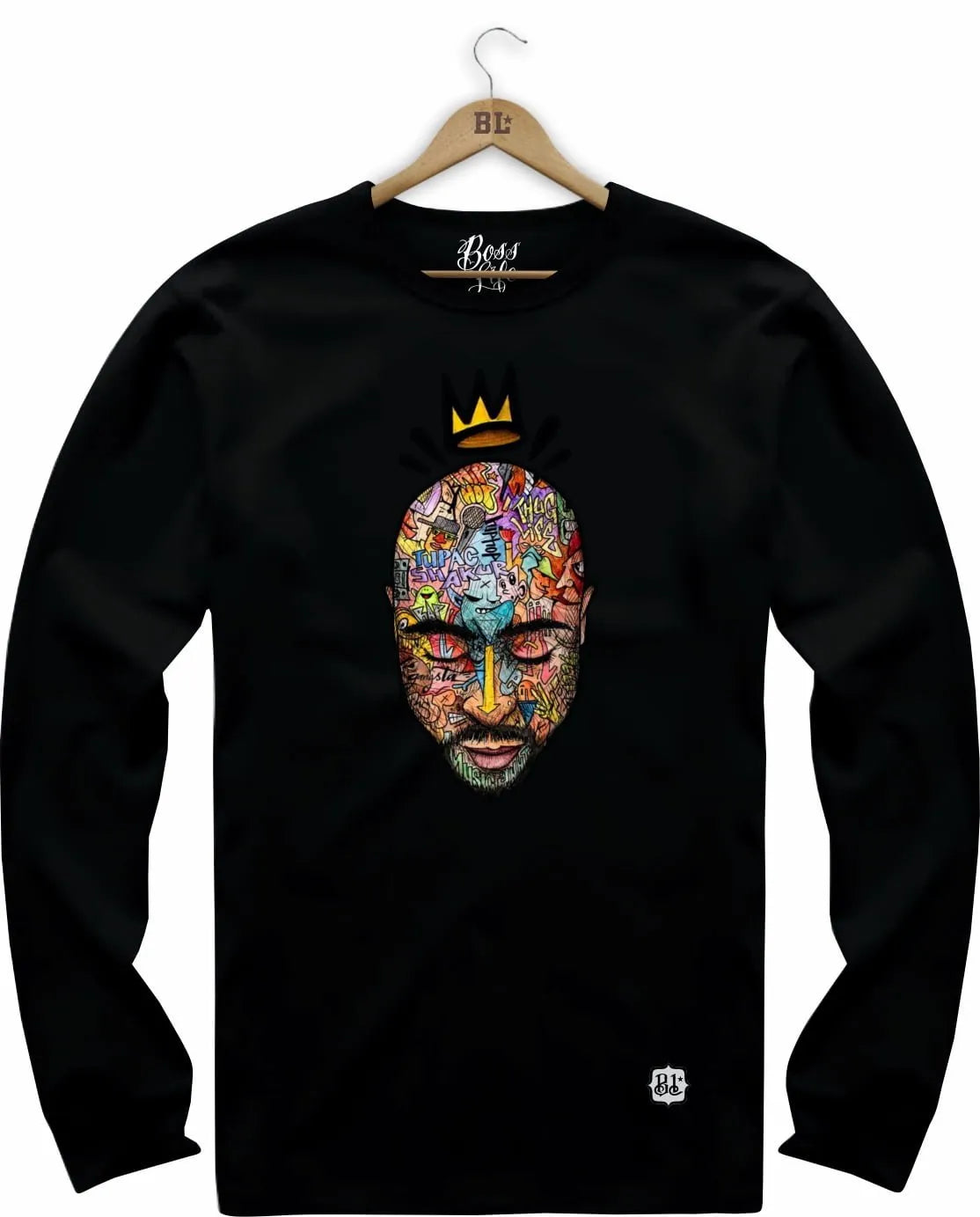Camiseta Manga Longa 2Pac