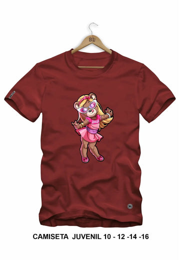 Camiseta Juvenil Bear Doll