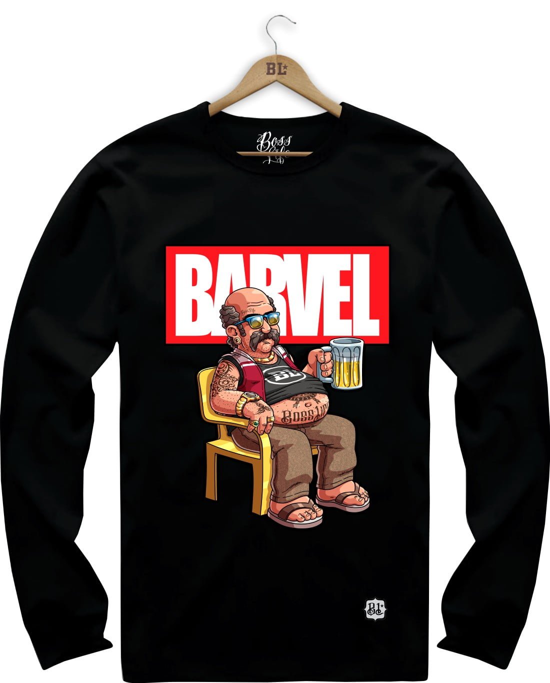 Camiseta Manga Longa Boss Barvel