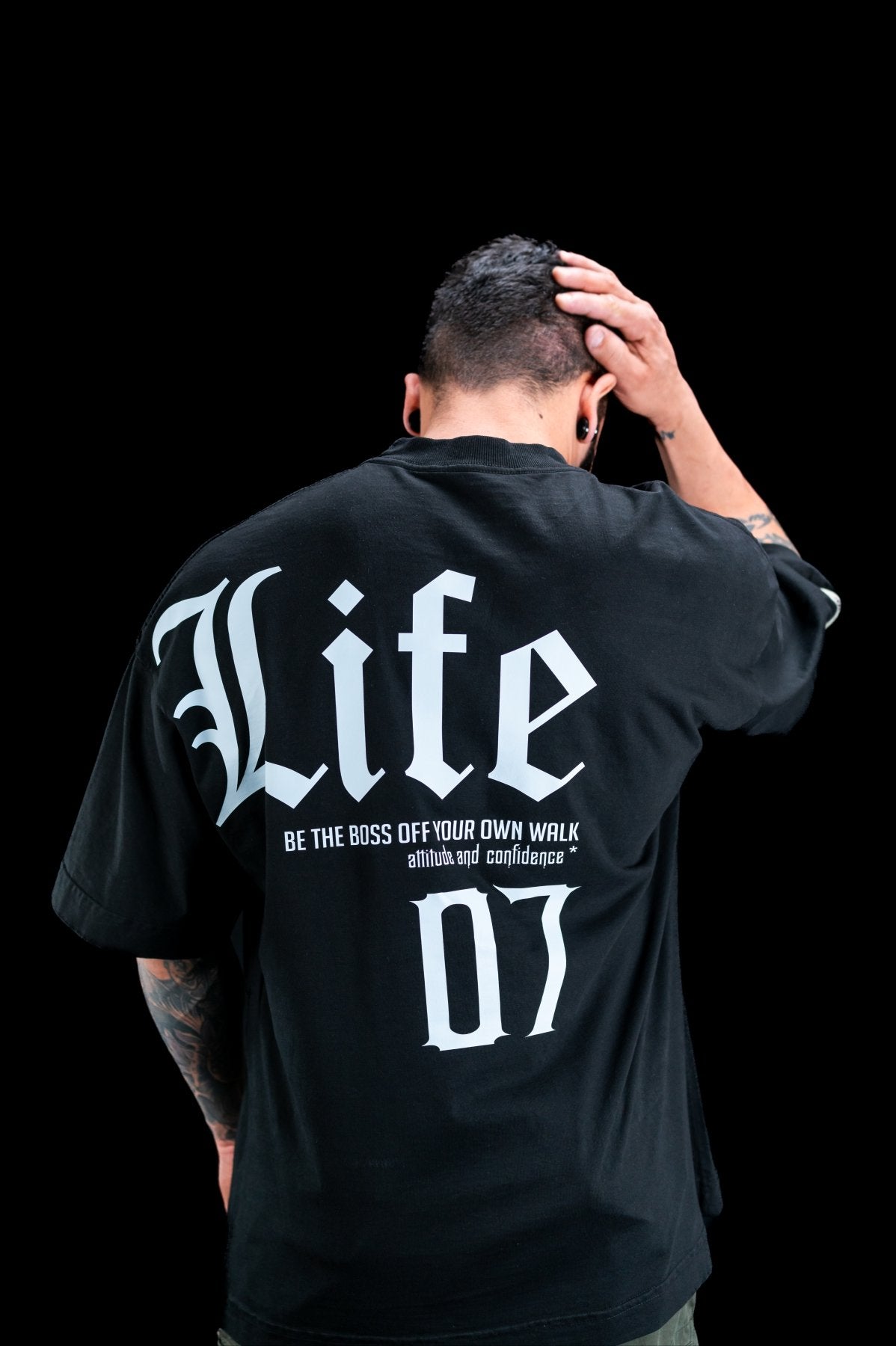 Camiseta Oversized Style Boss 07 Frente e Costas
