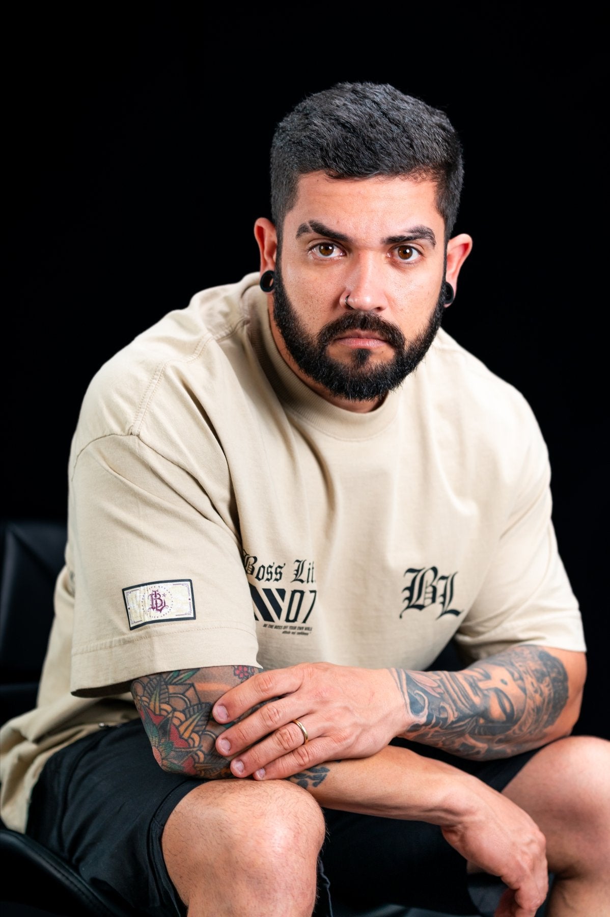Camiseta Oversized The Boss Frente e Costas