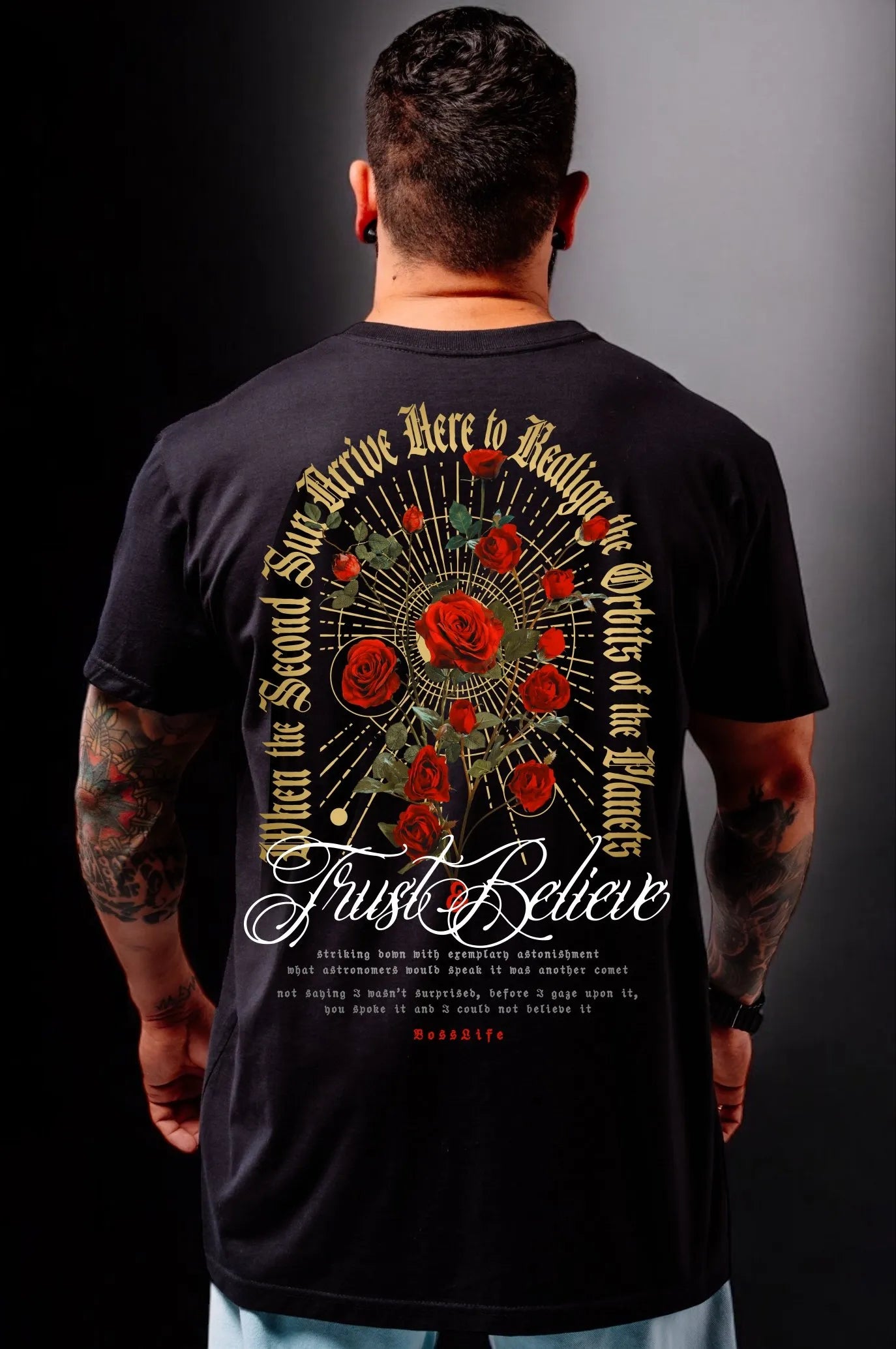 Camiseta Roses Frente e Costas