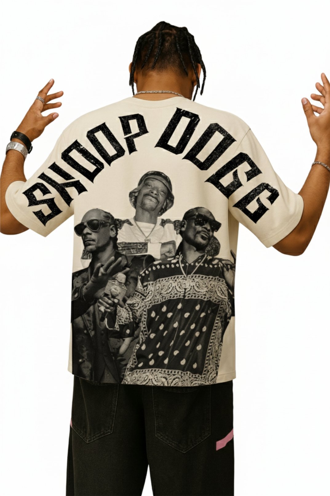 Camiseta Oversized Street Poster Snoop