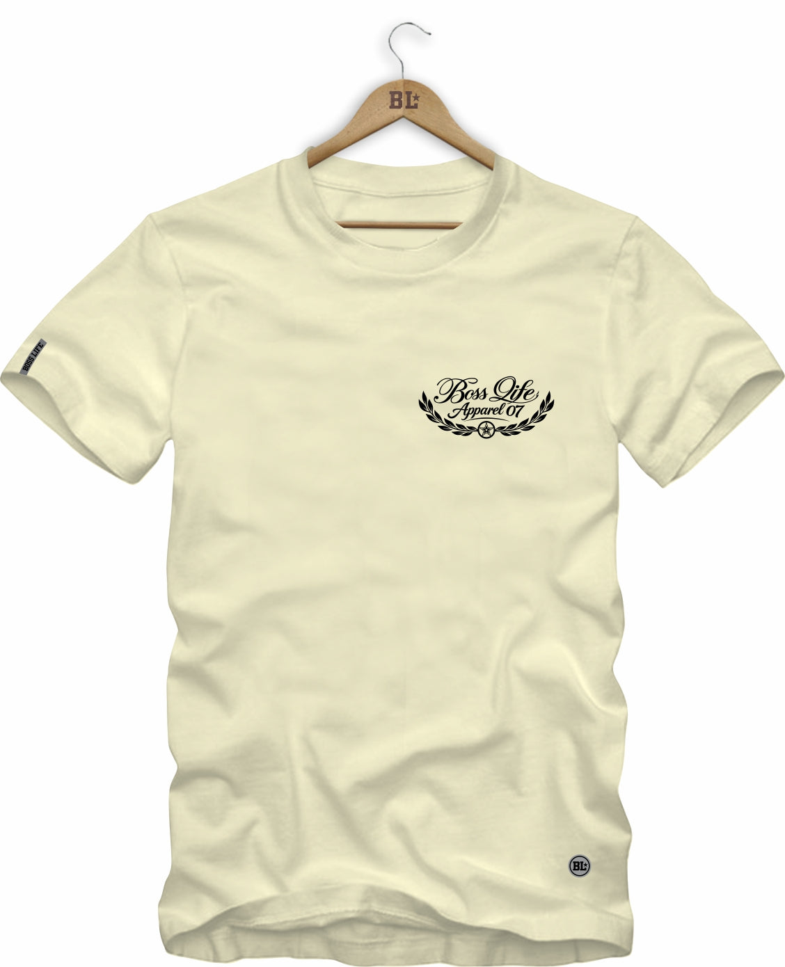 Camiseta Laurel Boss Life - Off White Frente