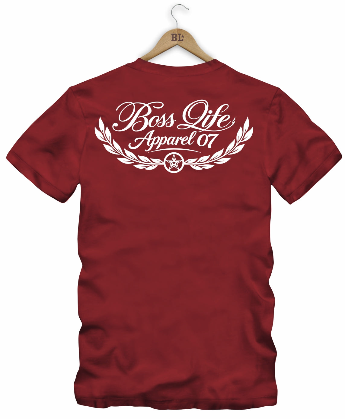 Camiseta Laurel Boss Life - Vermelho Costas