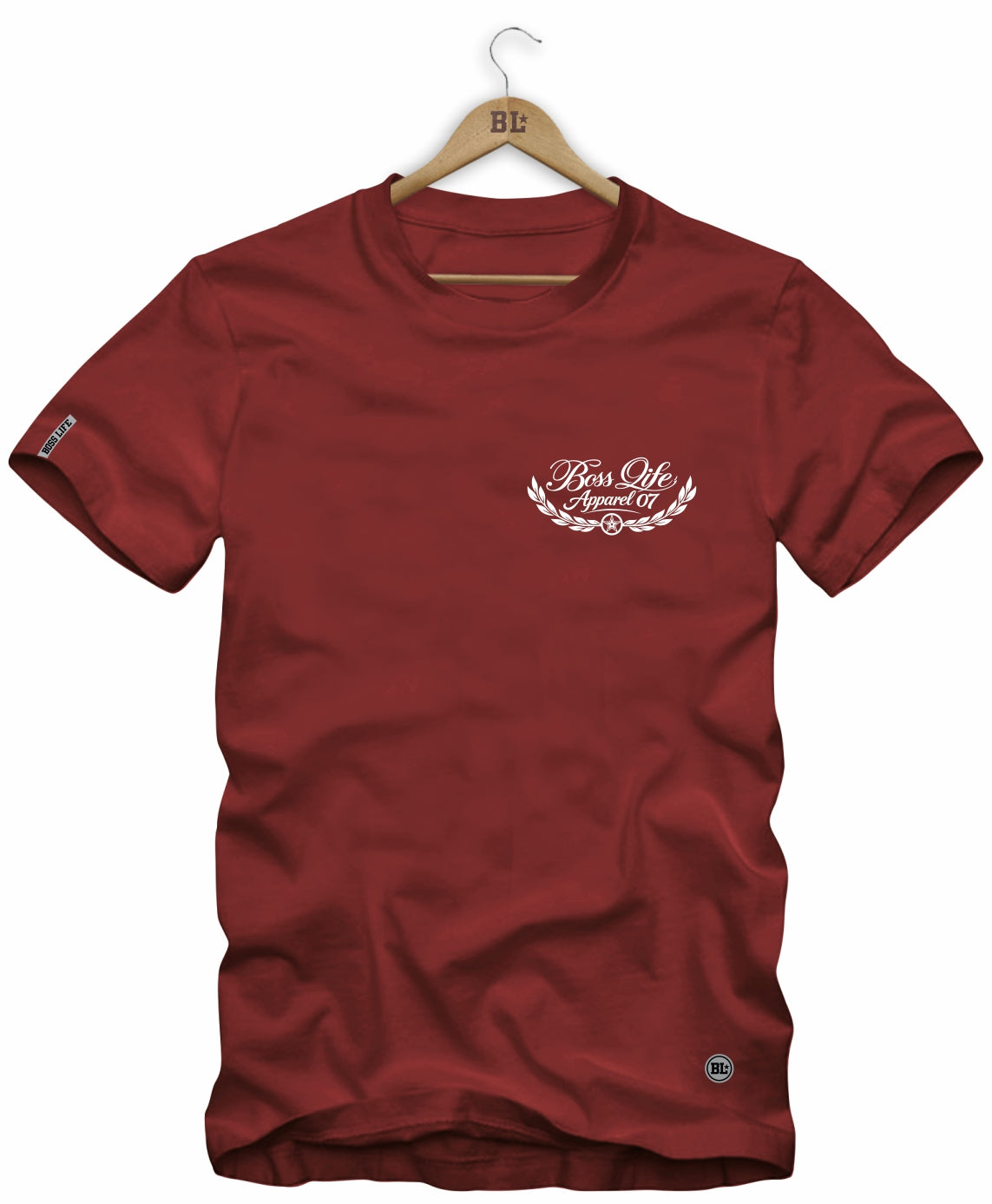 Camiseta Laurel Boss Life - Vermelho Frente