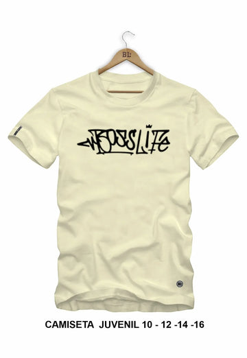 Camiseta Juvenil Lettering Graffiti 