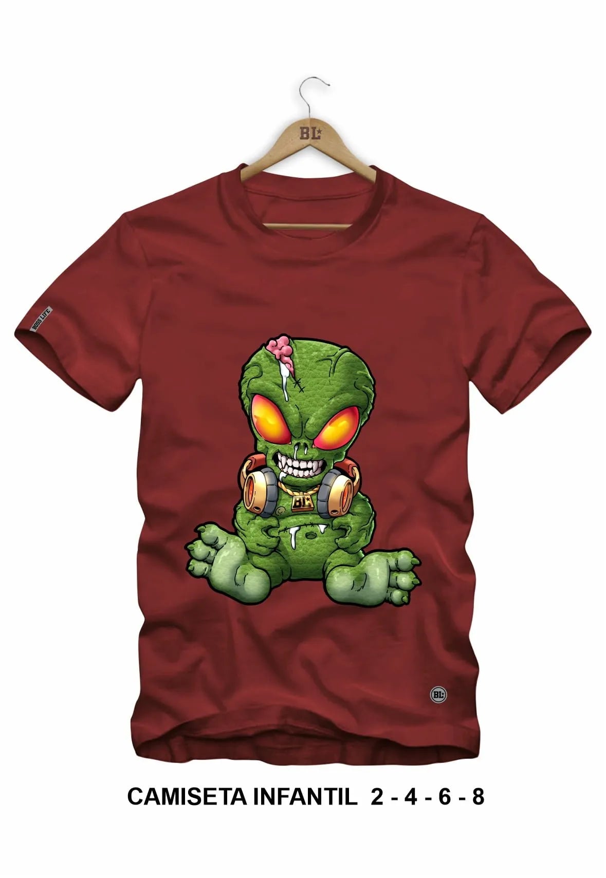 Camiseta Infantil Alien