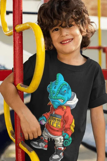 Camiseta Infantil Camaleão Boss