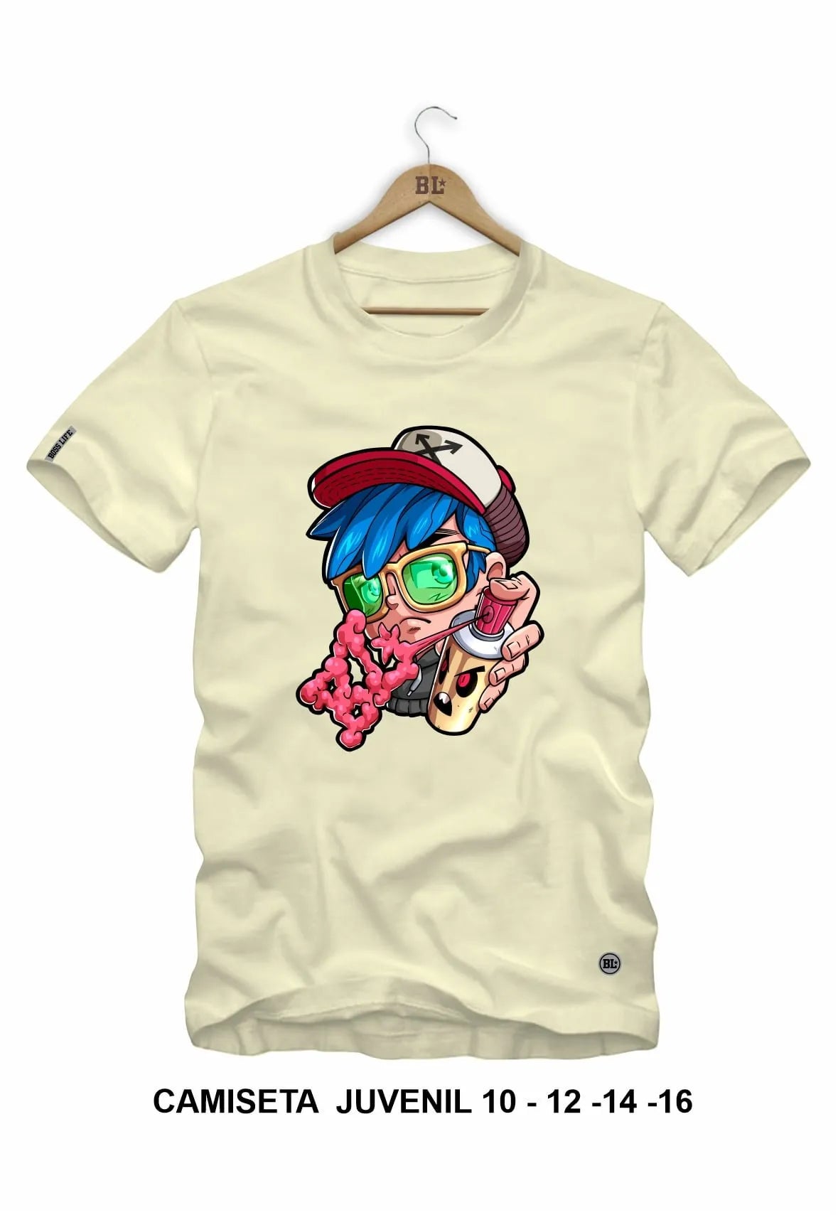 Camiseta Juvenil Graffiti Boy