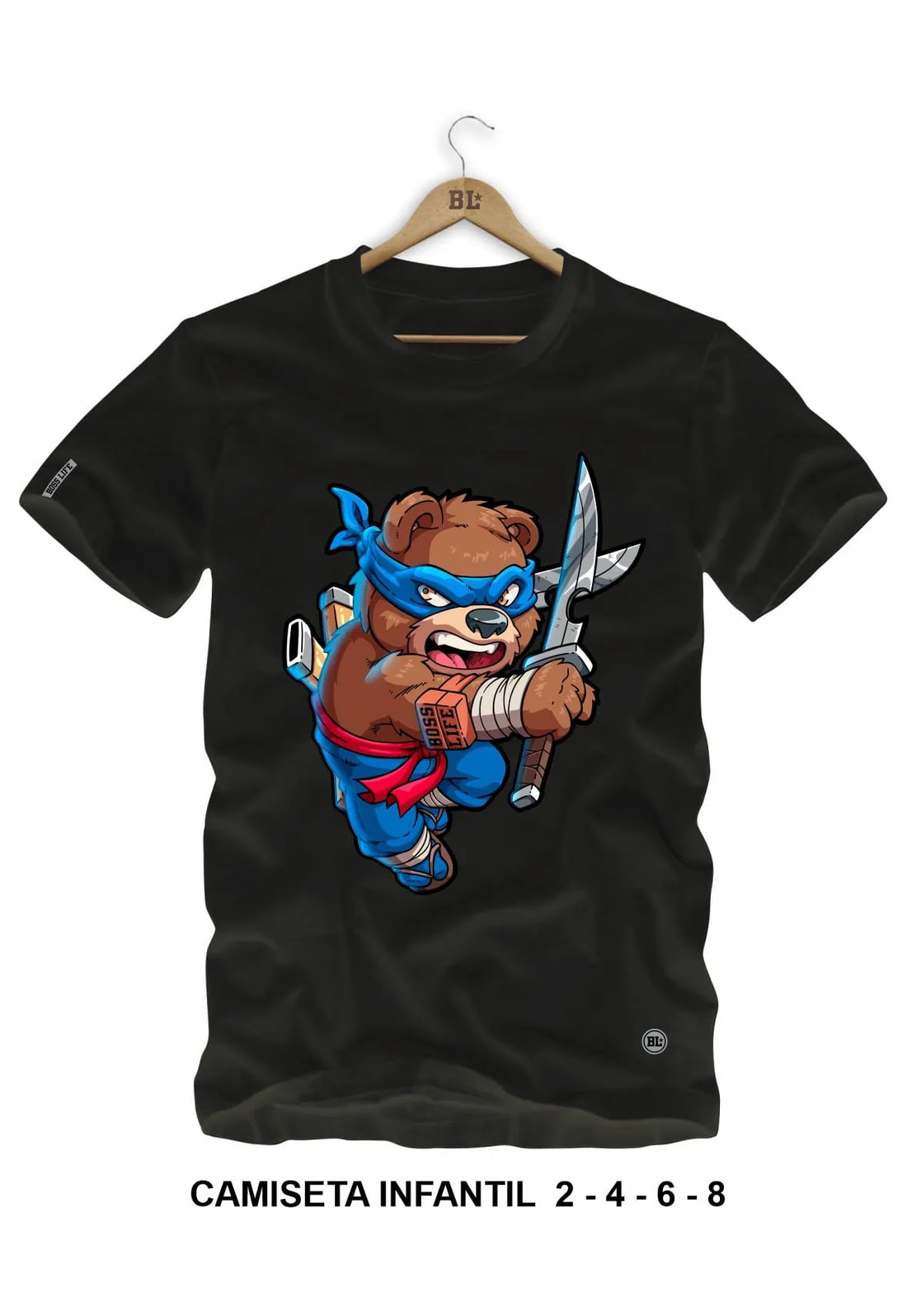 Camiseta Infantil Bear Ninja