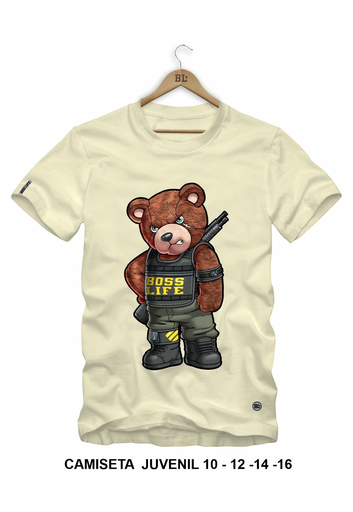 Camiseta Juvenil Combat Bear
