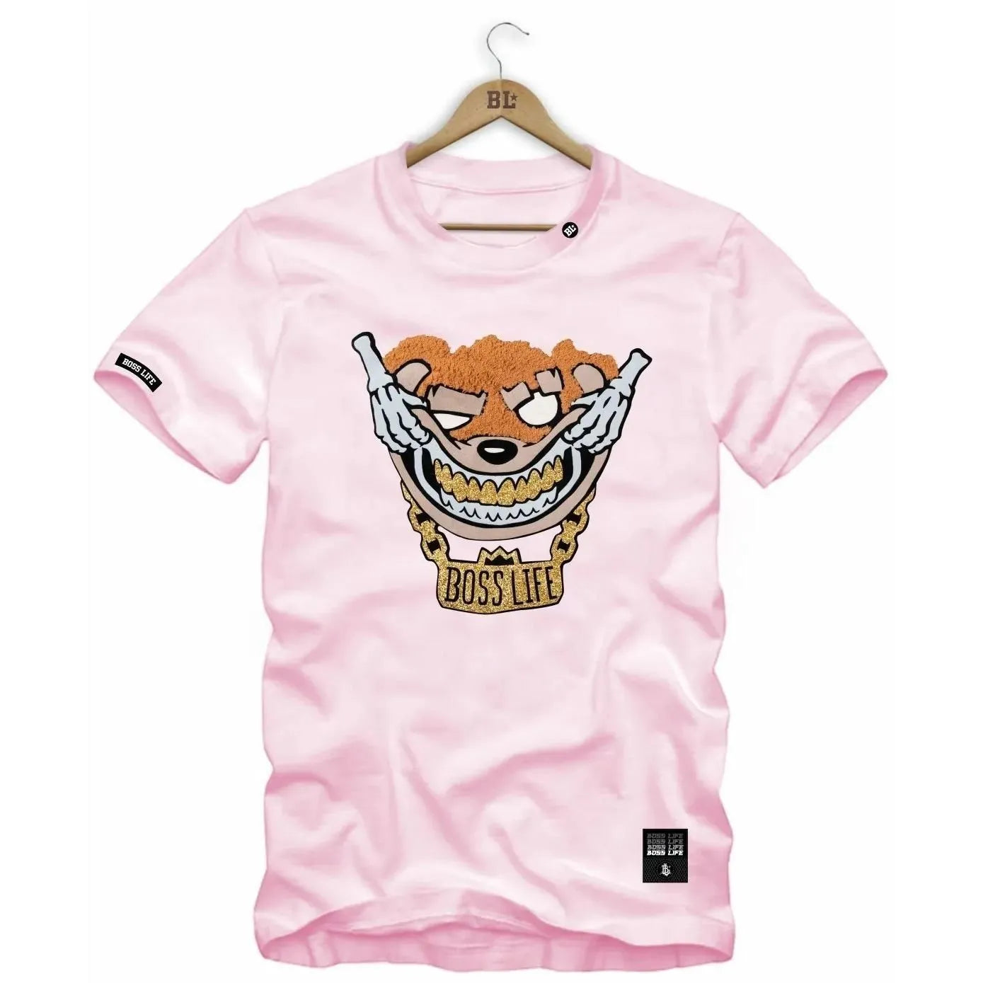 Camiseta Touch Bear Bl Skull Hands