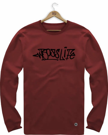 CAMISETA MANGA LONGA LETTERING GRAFFITI