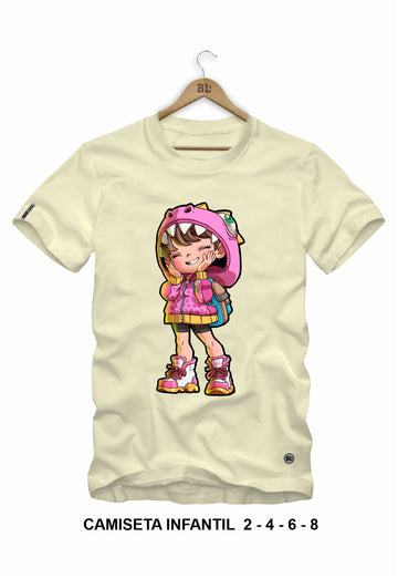 Camiseta Infantil Chibi Girl