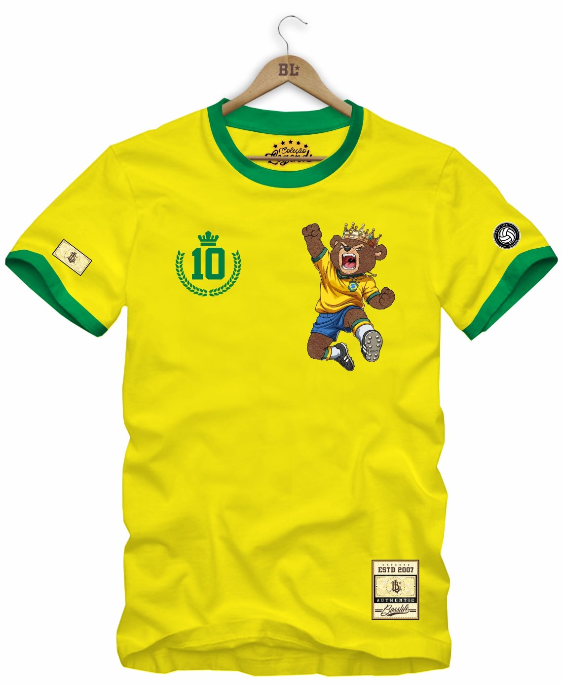 Camiseta Legends Rei do Futebol Frente e Costas