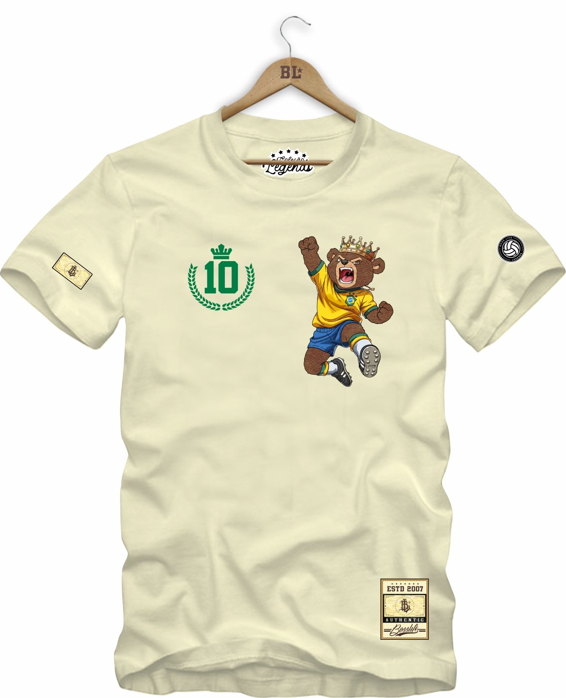Camiseta Legends Rei do Futebol Frente e Costas