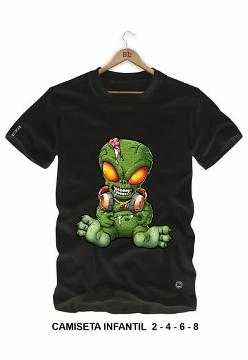 Camiseta Infantil Alien