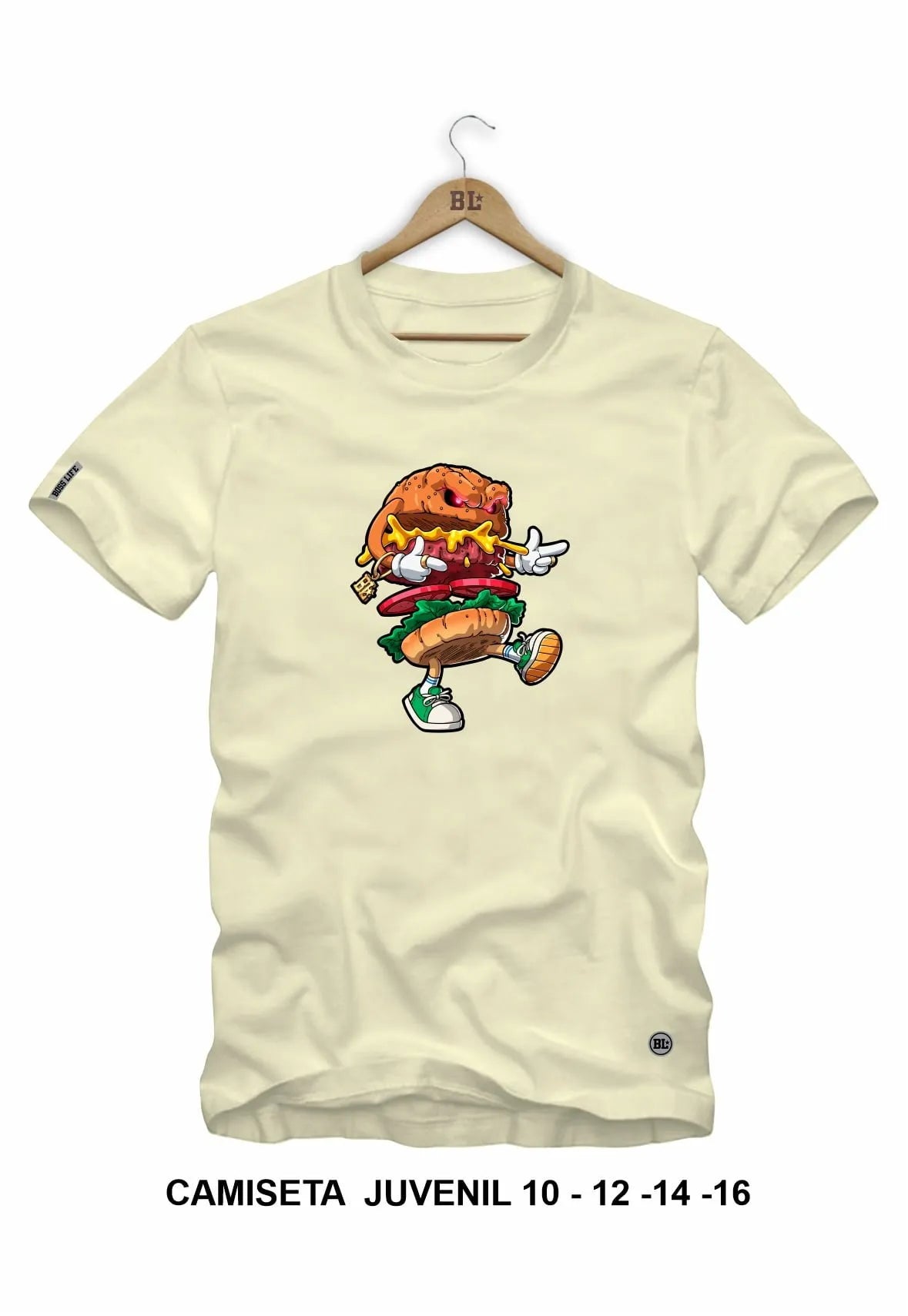 Camiseta Juvenil Hamburguer Boss