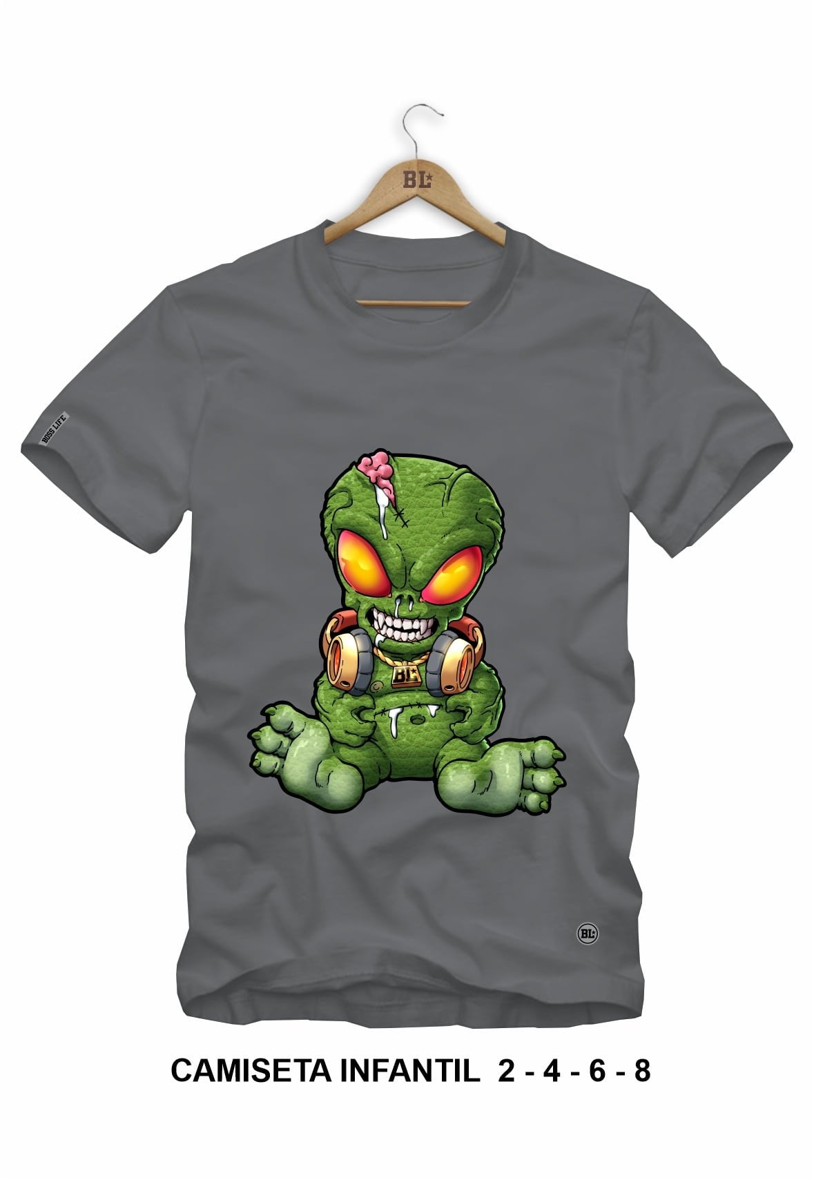 Camiseta Infantil Alien