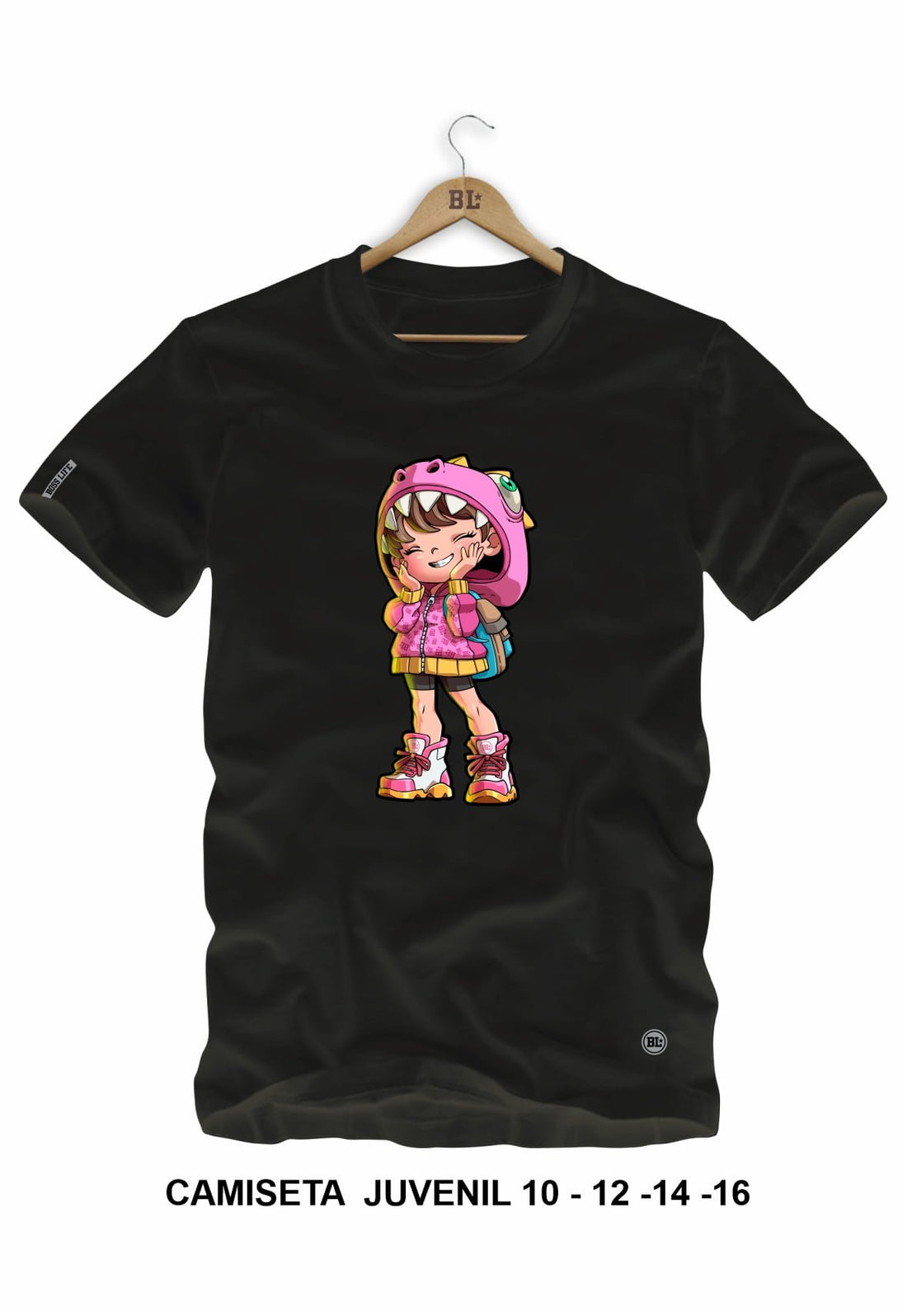 Camiseta Juvenil Chibi Girl