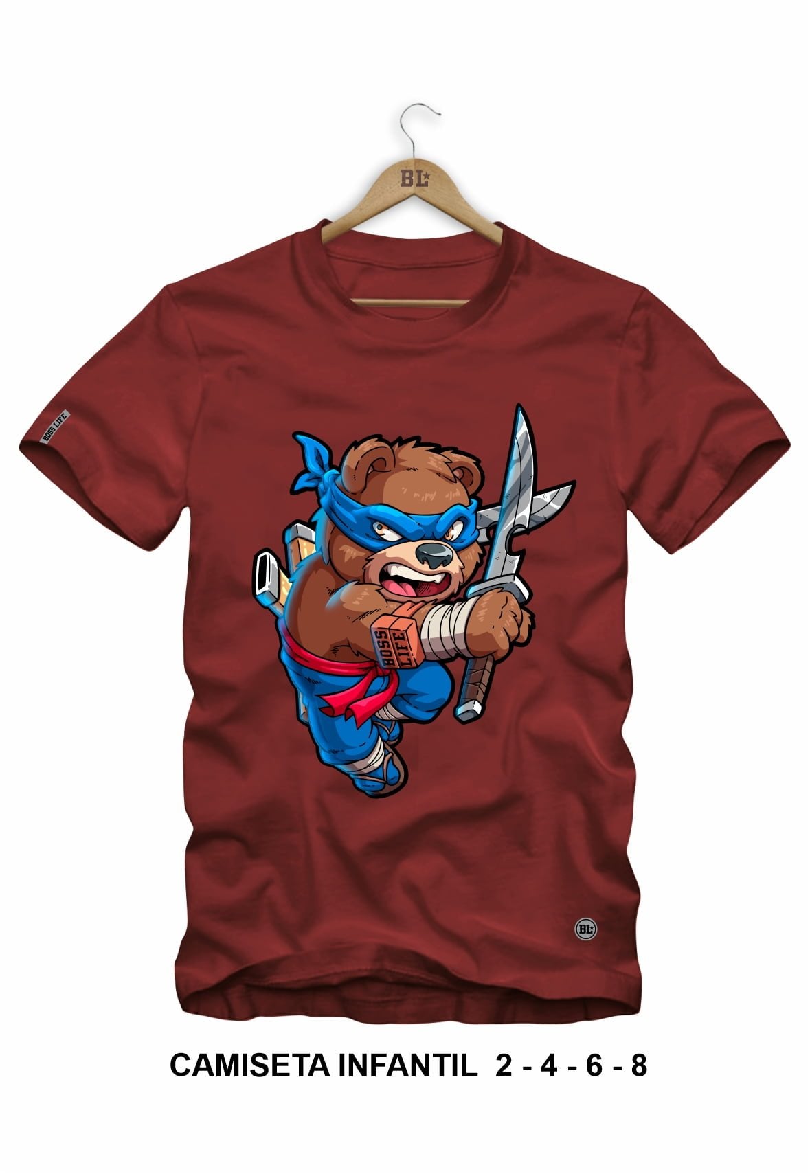 Camiseta Infantil Bear Ninja