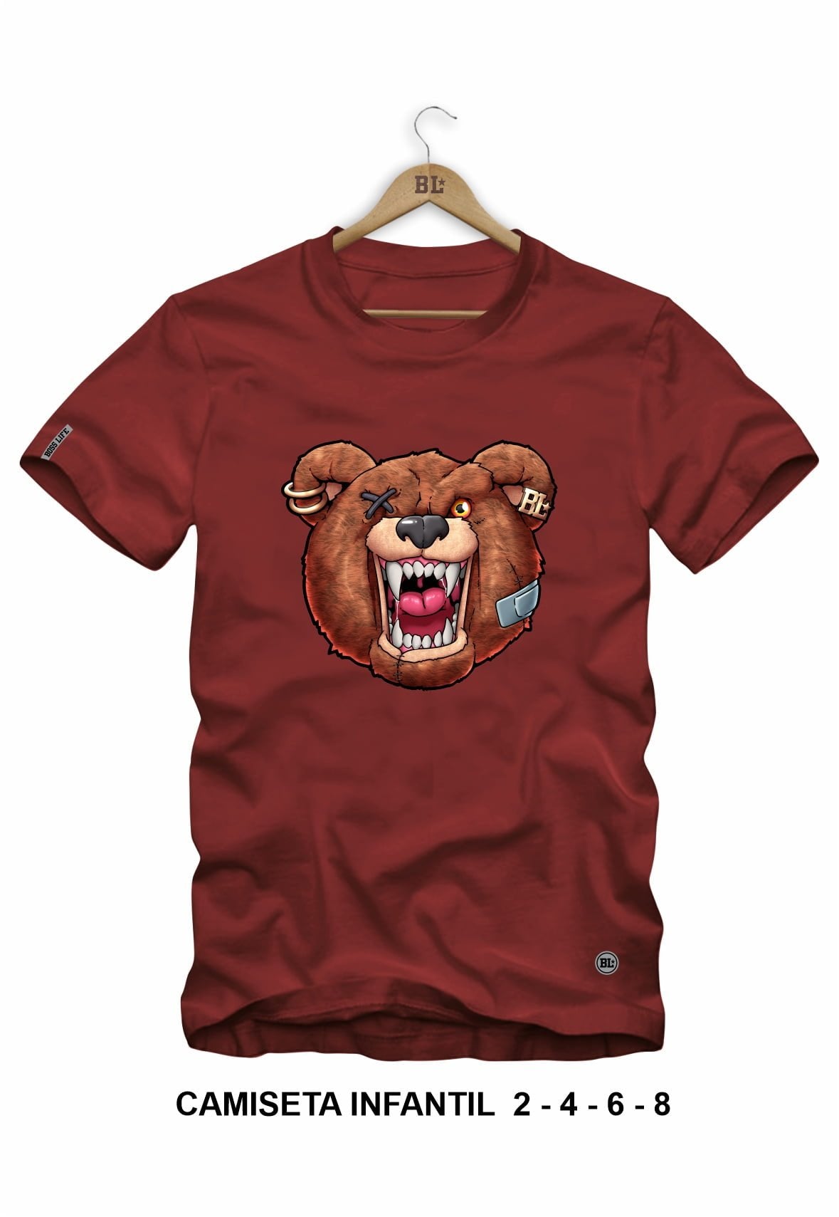 Camiseta Infantil Angry Bear