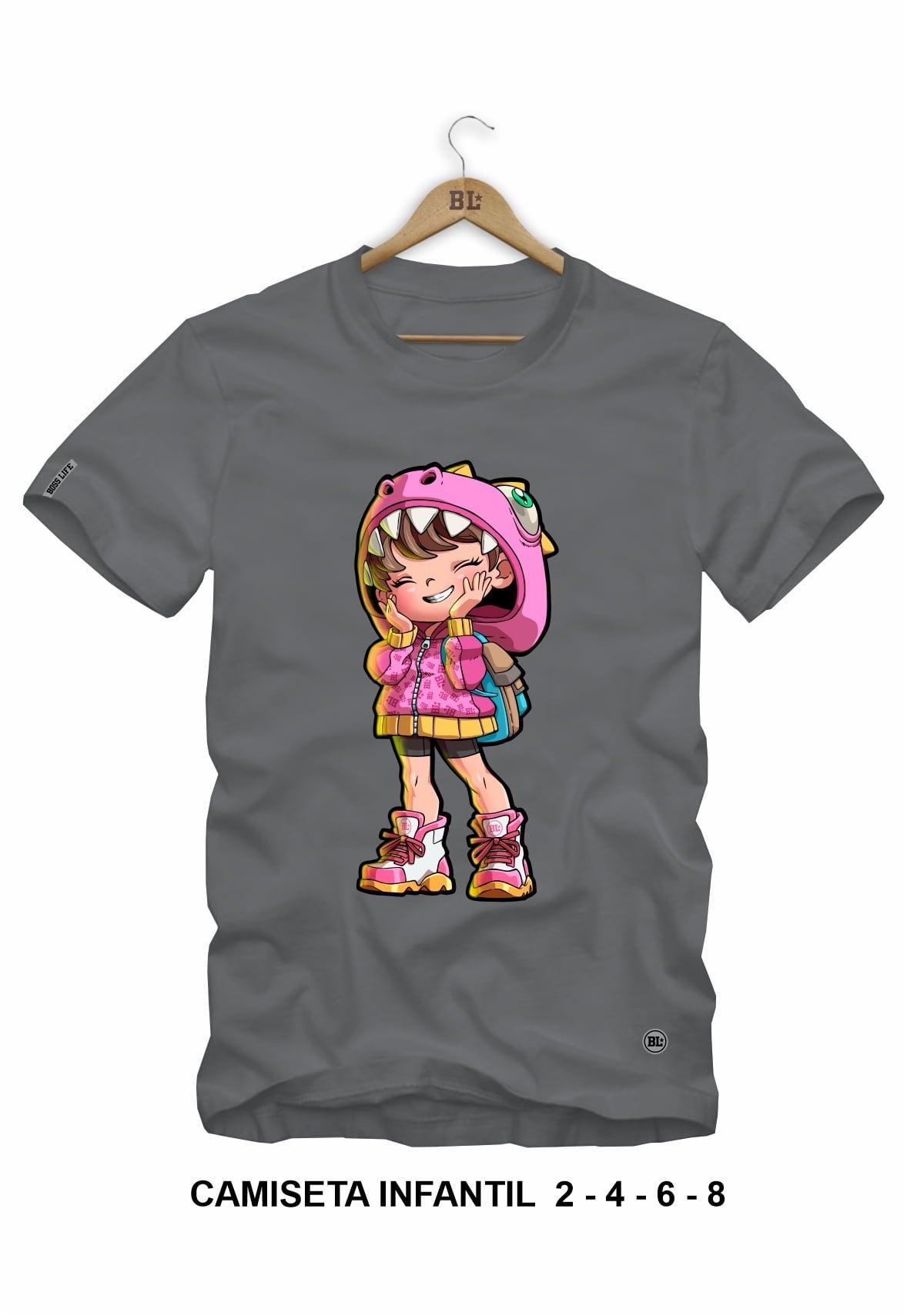 Camiseta Infantil Chibi Girl