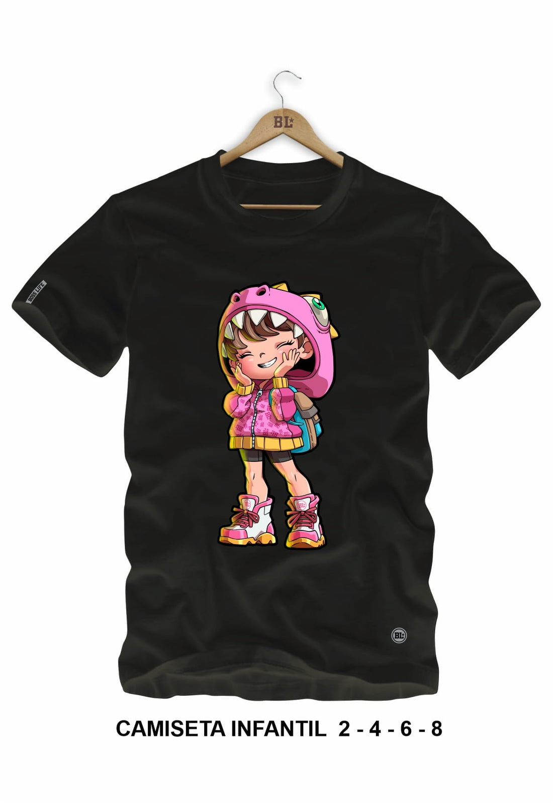 Camiseta Infantil Chibi Girl