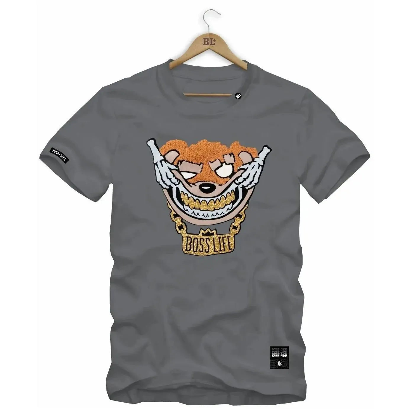 Camiseta Touch Bear Bl Skull Hands
