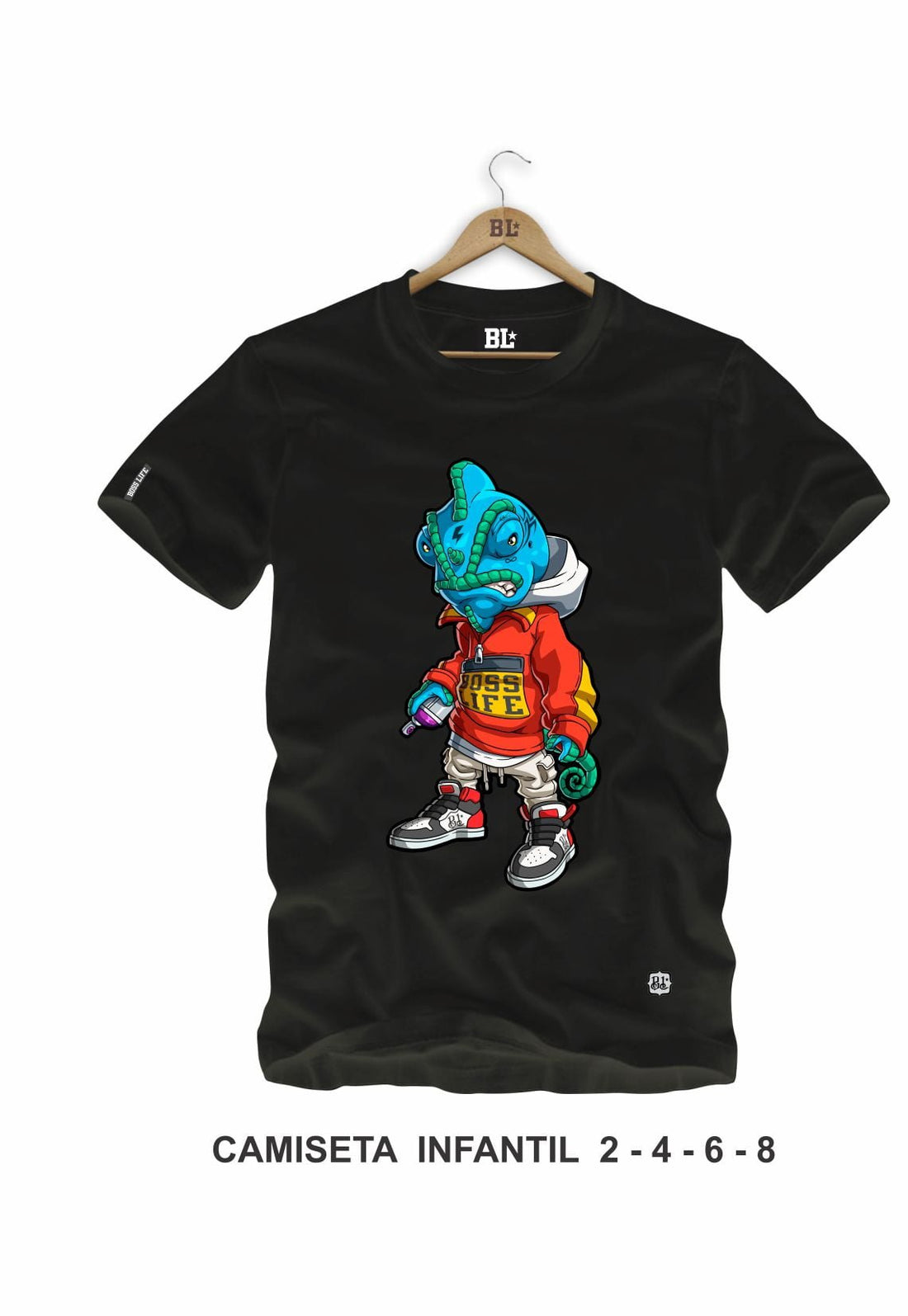 Camiseta Infantil Camaleão Boss